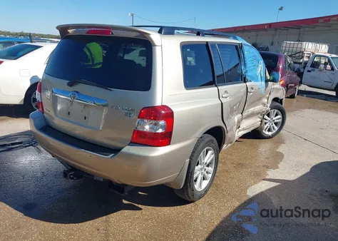 2006 Toyota Highlander Hybrid Limited V6 from USA, damaged, VIN JTEEW21A760005854